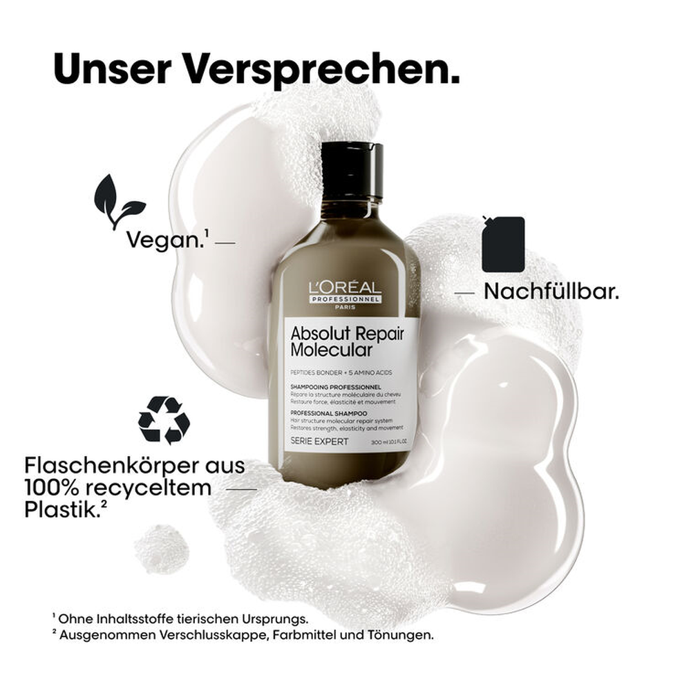 Absolut Repair Molecular SET Shampoo + Serum 550ml-PFLEGE-L'Oréal-TipTopPreis GmbH