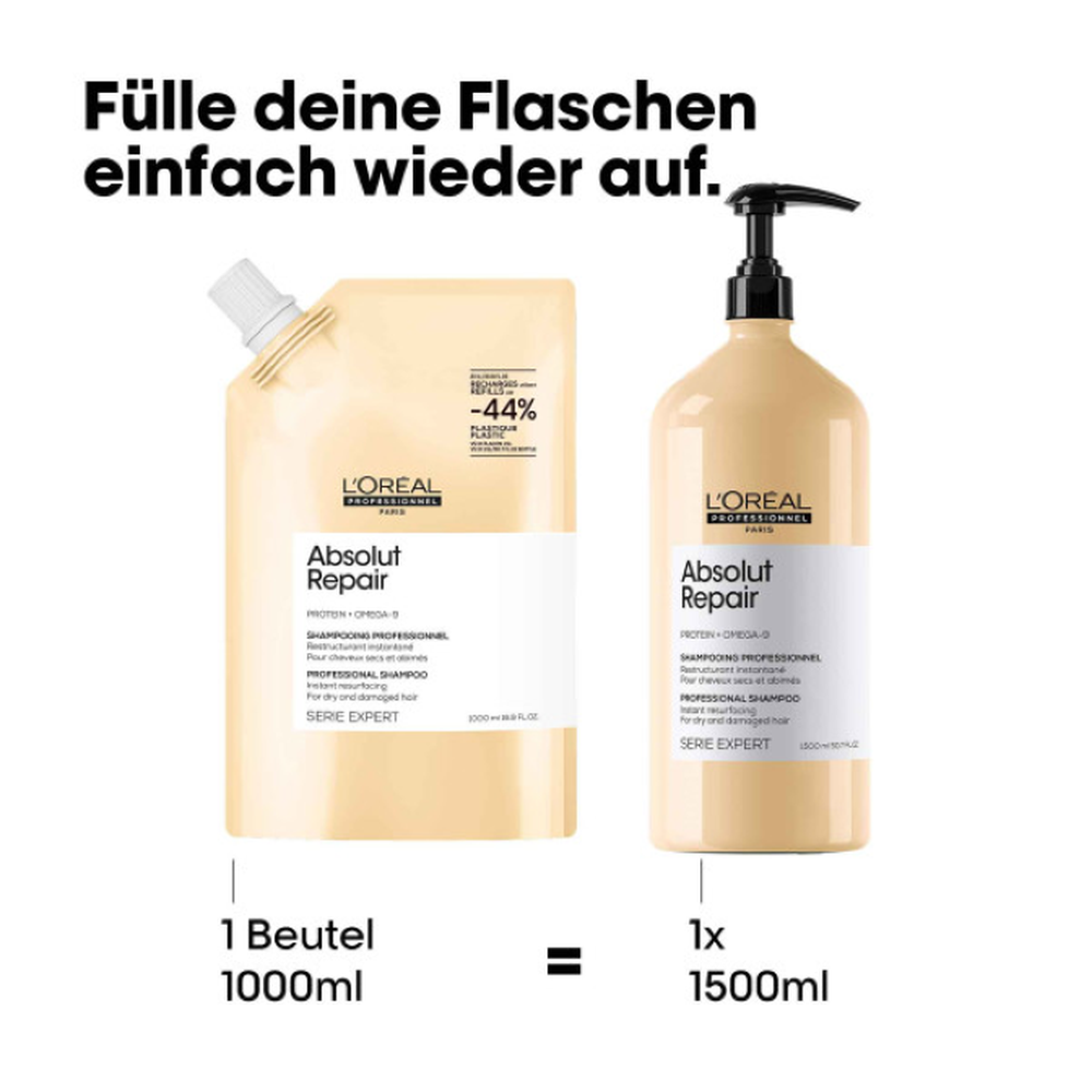 Absolut Repair Shampoo Refill-PFLEGE-L'Oréal-500ml-TipTopPreis GmbH