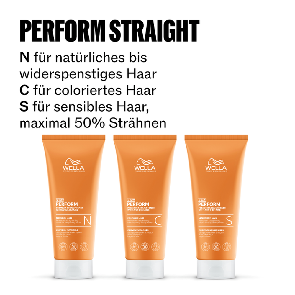 Pro+ PERFORM Straightening Cream S , 200ml-PERMANENTE HAARUMFOR-Wella-TipTopPreis GmbH