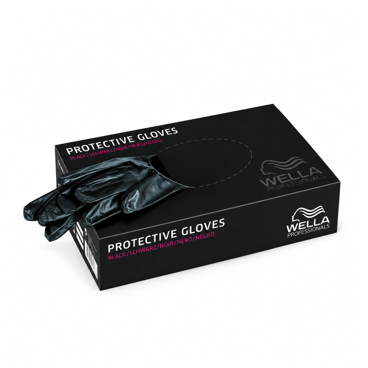 Wella Professionals Vinyl-Schutzhandschuhe Schwarz – 100 Stück, Grösse M