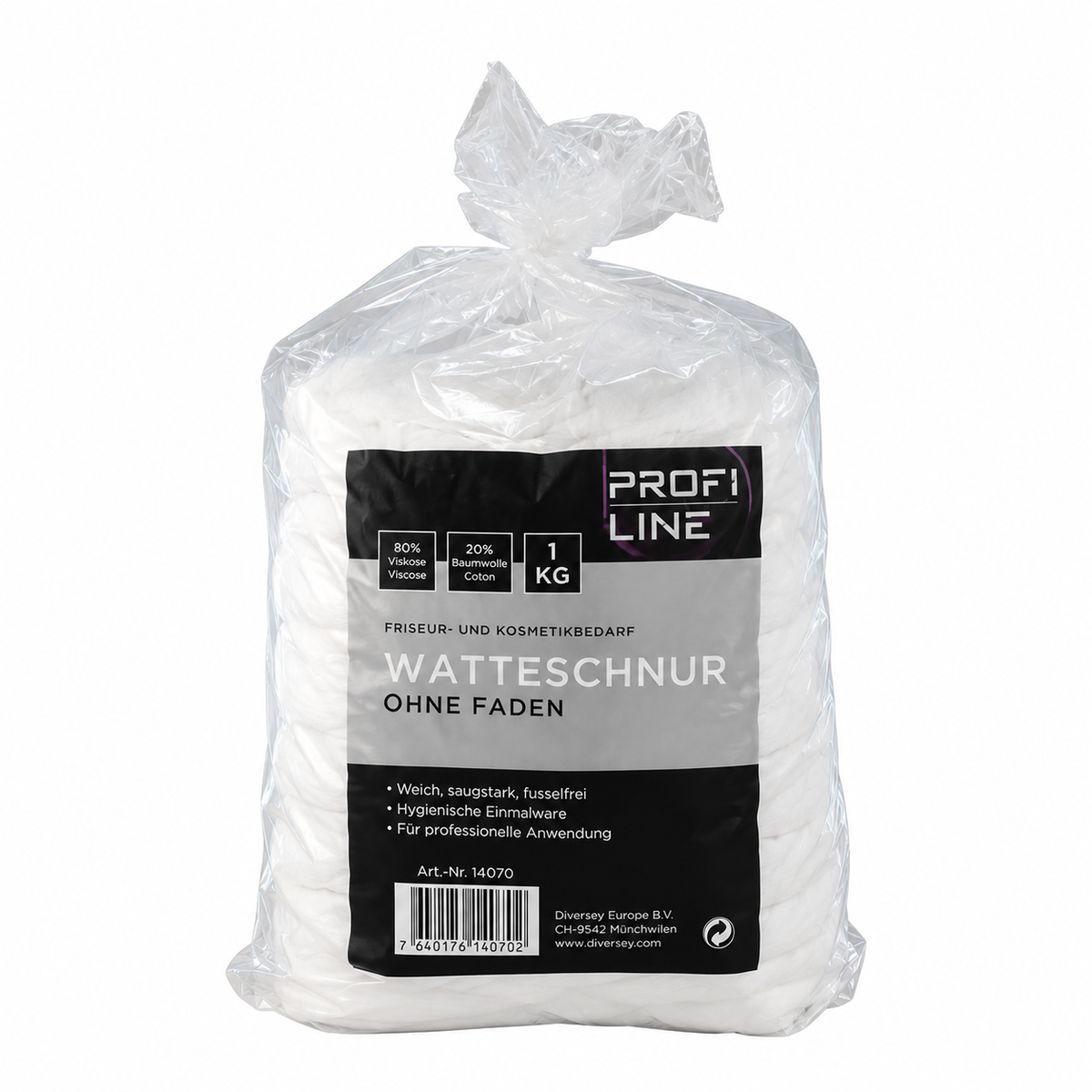 Swiss-O-Par Profiline Watteschnur ohne Faden 1000 g