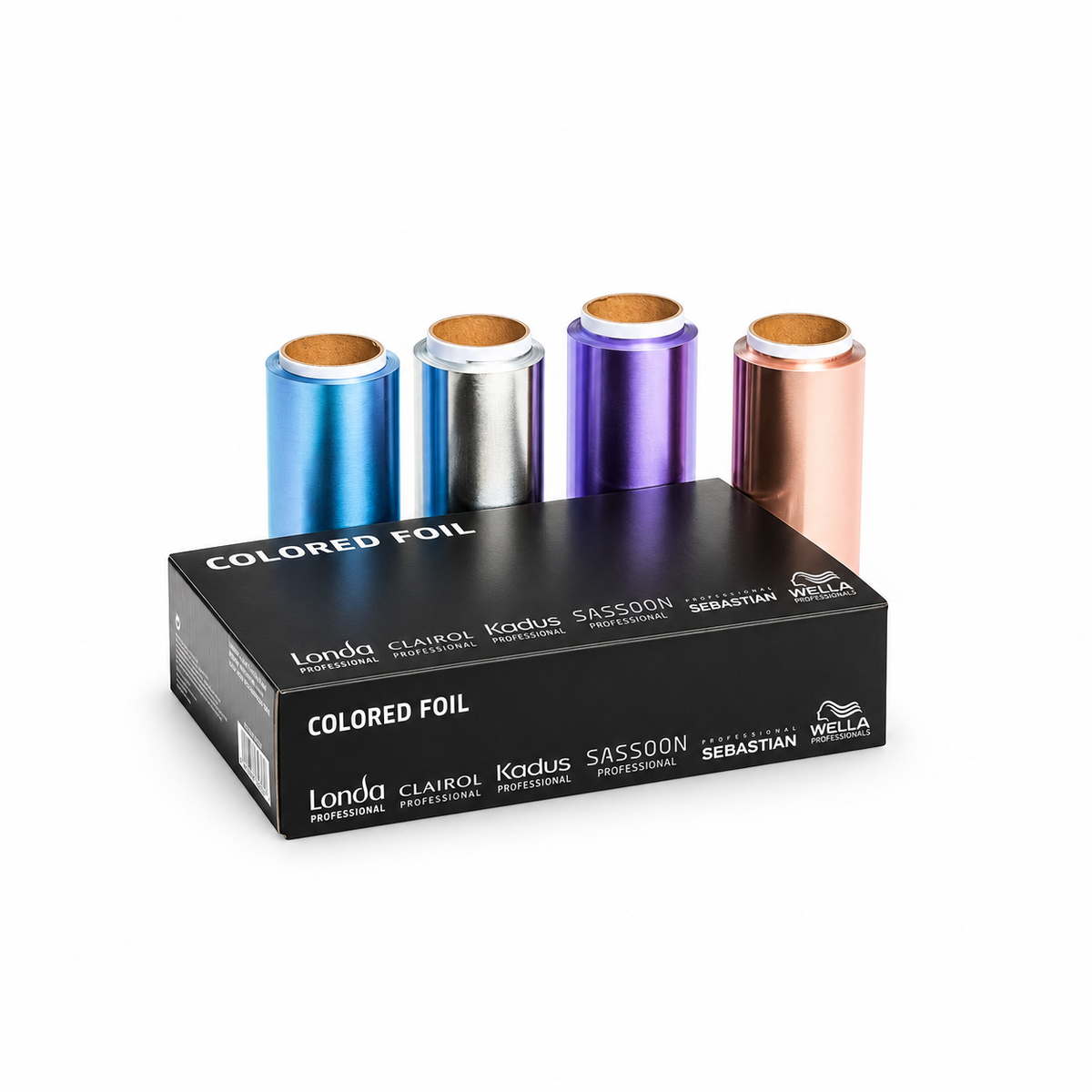 Wella Professionals Colored Foil P4 – Farbige Alufolie, 4 × 50 m