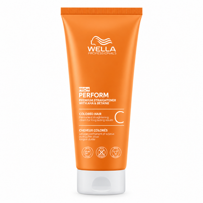 Wella Professionals Pro+ Perform Straightening Cream C – Dauerhafte Haarglättung für coloriertes Haar 200 ml