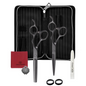 2er Set Silk Cut Schere PRO Matt Black Recht-Hand-ZUBEHÖR-Olivia Garden-TipTopPreis GmbH