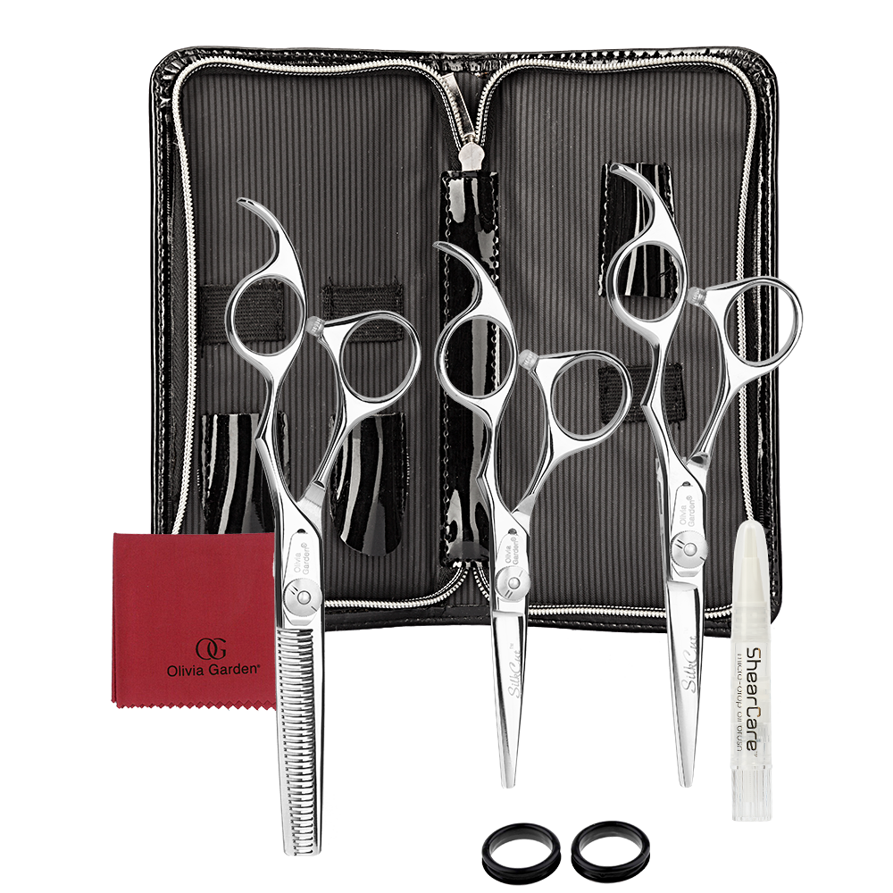 3er Set Silk Cut Schere Gr. 5.0'', 5.75'' & 6''35T-ZUBEHÖR-Olivia Garden-TipTopPreis GmbH