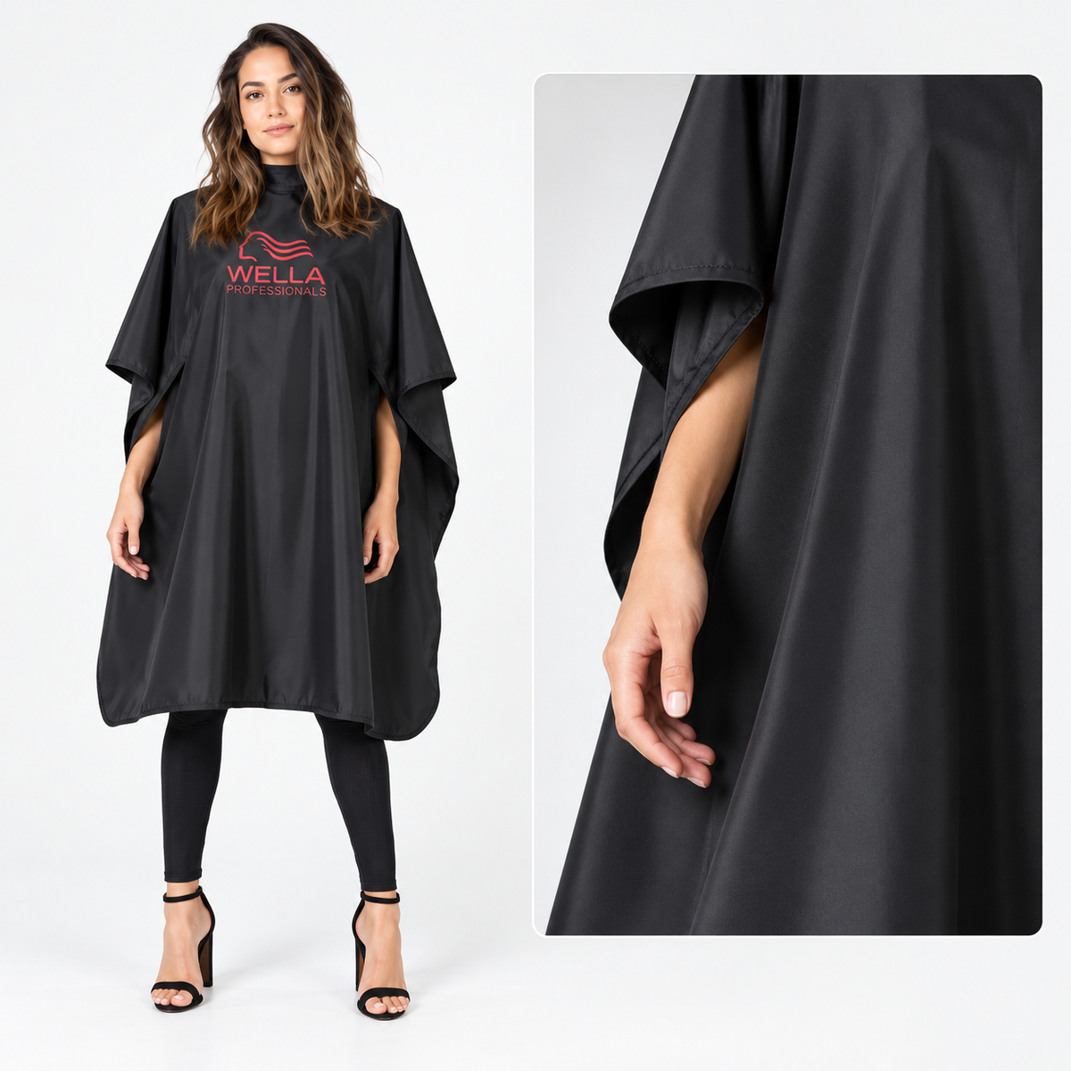 Wella Professionals Färbe- & Schneideumhang Schwarz – 147 × 130 cm