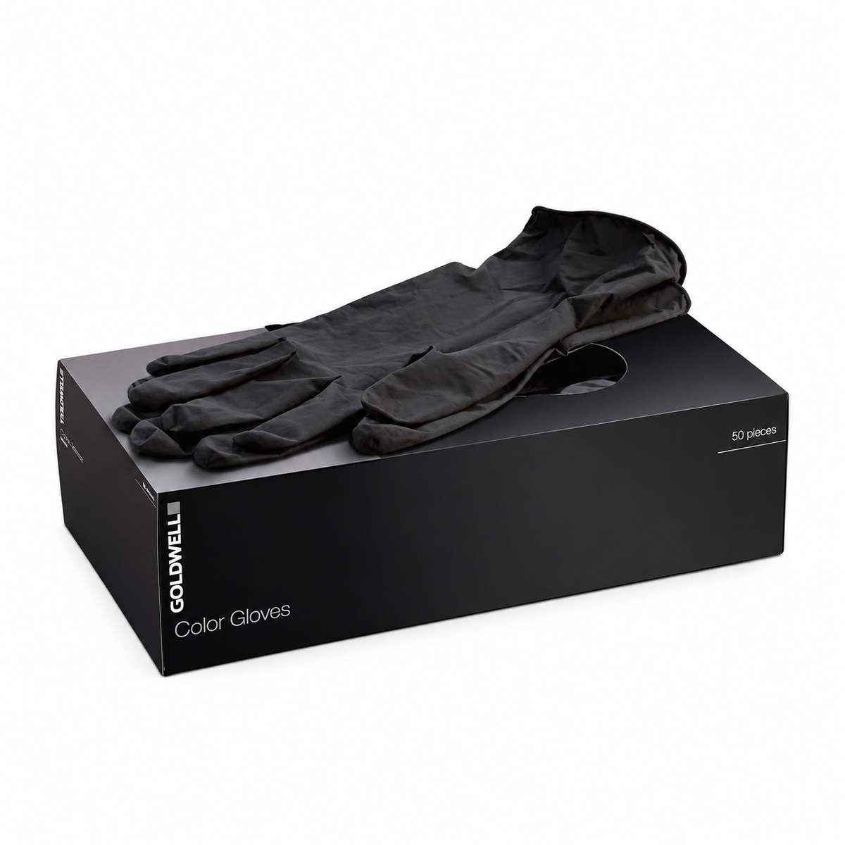 Goldwell Color Gloves – Schwarze Färbehandschuhe aus Latex, 50 Stück