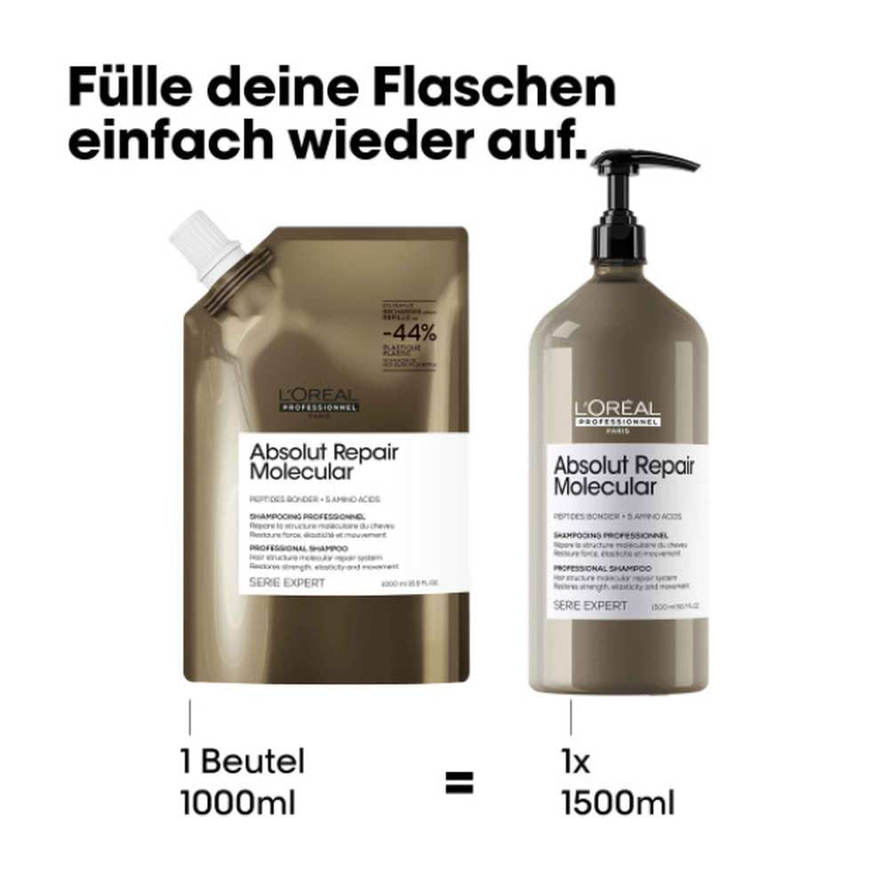 Absolut Repair Molecular Shampoo Refill-PFLEGE-L'Oréal-500ml-TipTopPreis GmbH