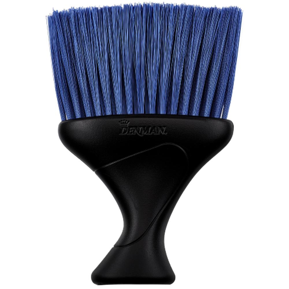 D78 Nackenwedel schwarz mit blauen Bürsten-ZUBEHÖR-Denman-TipTopPreis GmbH