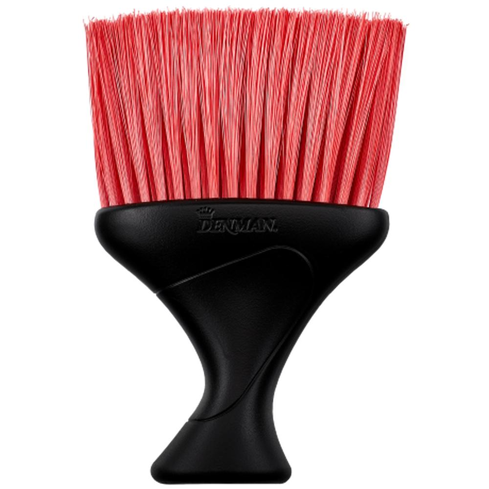 D78 Nackenwedel schwarz mit roten Bürsten-ZUBEHÖR-Denman-TipTopPreis GmbH