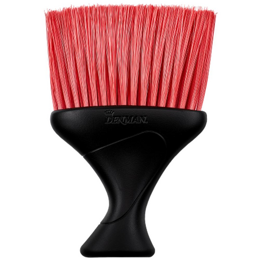 D78 Nackenwedel schwarz mit roten Bürsten-ZUBEHÖR-Denman-TipTopPreis GmbH