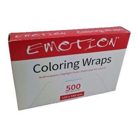 Emotion Coloring Wraps kurz 110x160mm Pack a 500stk-ZUBEHÖR-Efalock-TipTopPreis GmbH