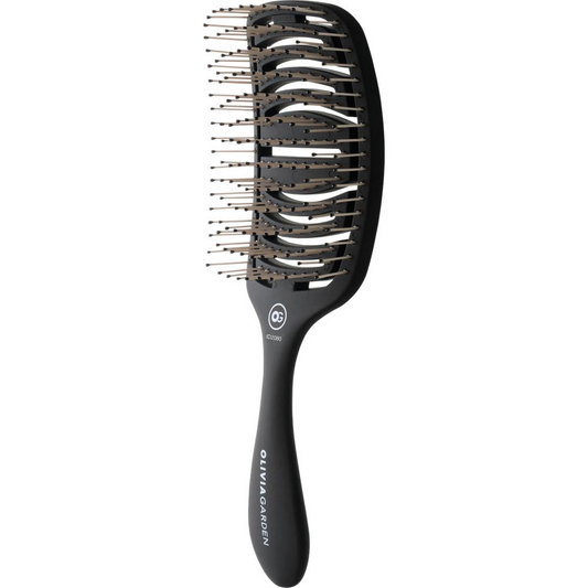 Essential Care Flex Thick Hair Bristles Matt Black-ZUBEHÖR-Olivia Garden-TipTopPreis GmbH