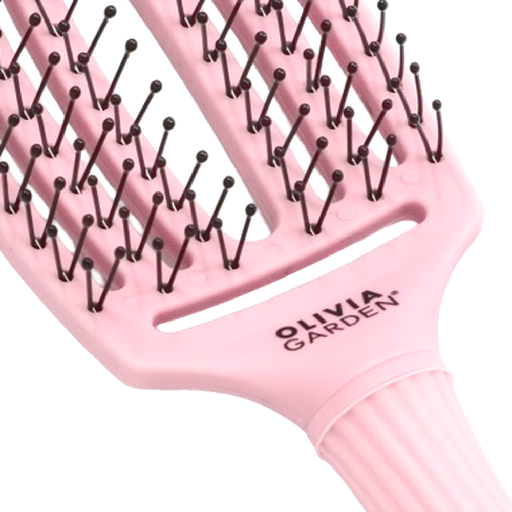 Fingerbrush Care Iconic Double Bristle Pastel Pink-STYLING-Olivia Garden-TipTopPreis GmbH