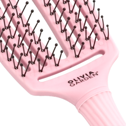 Fingerbrush Care Iconic Double Bristle Pastel Pink-STYLING-Olivia Garden-TipTopPreis GmbH