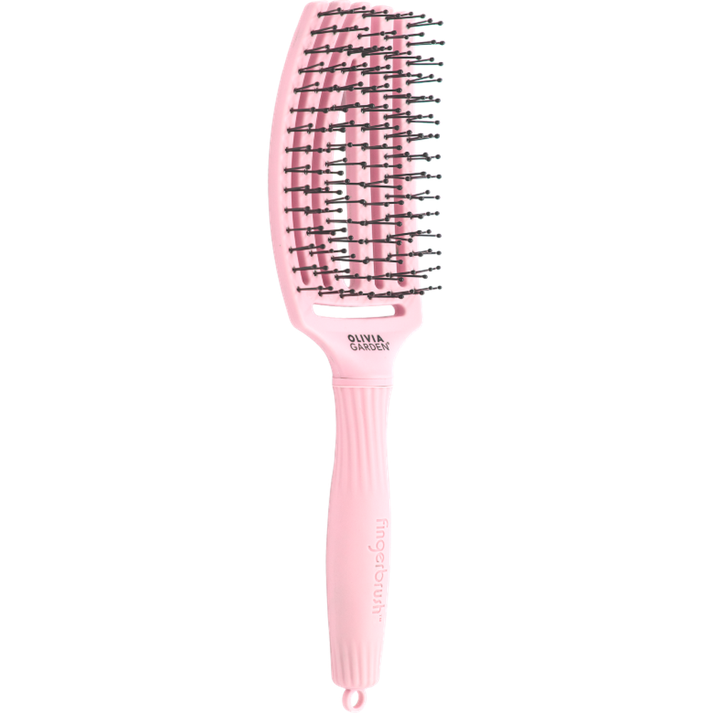 Fingerbrush Care Iconic Double Bristle Pastel Pink-STYLING-Olivia Garden-TipTopPreis GmbH