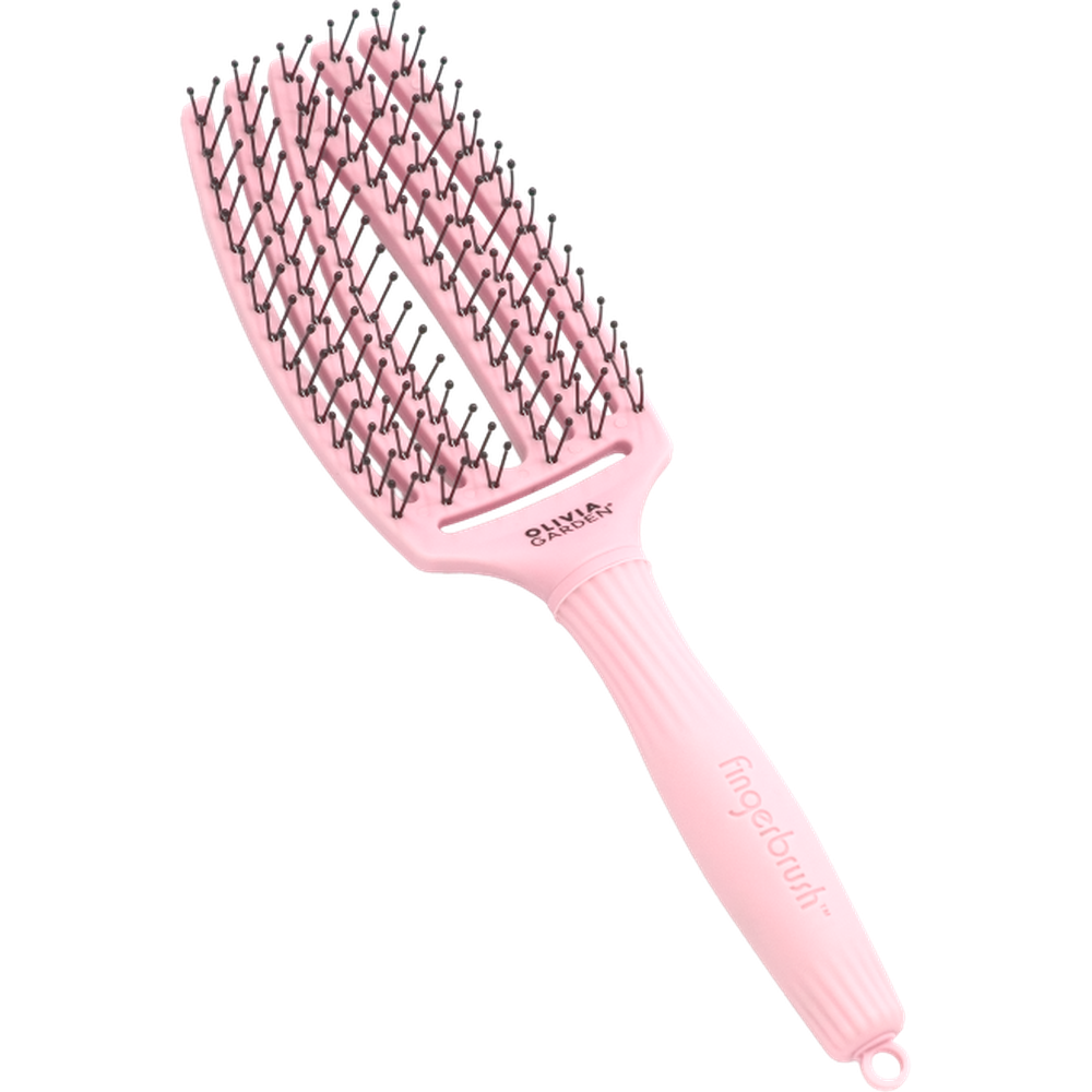 Fingerbrush Care Iconic Double Bristle Pastel Pink-STYLING-Olivia Garden-TipTopPreis GmbH