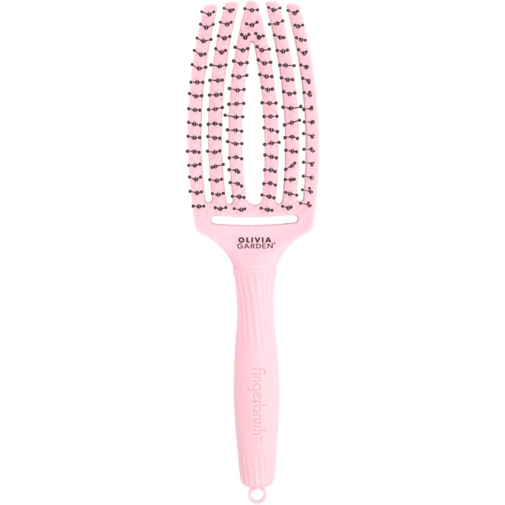 Fingerbrush Care Iconic Double Bristle Pastel Pink-STYLING-Olivia Garden-TipTopPreis GmbH