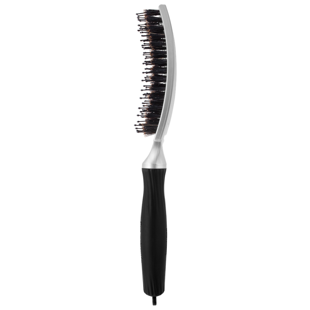 Fingerbrush Combo Medium Trinity Silber, 6-reihig-ZUBEHÖR-Olivia Garden-TipTopPreis GmbH