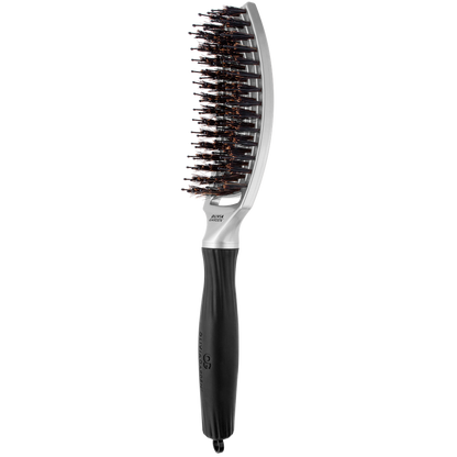 Fingerbrush Combo Medium Trinity Silber, 6-reihig-ZUBEHÖR-Olivia Garden-TipTopPreis GmbH