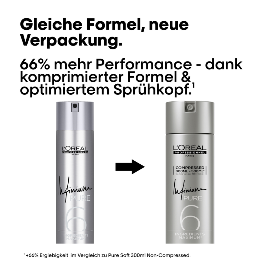 Infinium Pure Soft Compressed 300ml-STYLING-L'Oréal-TipTopPreis GmbH