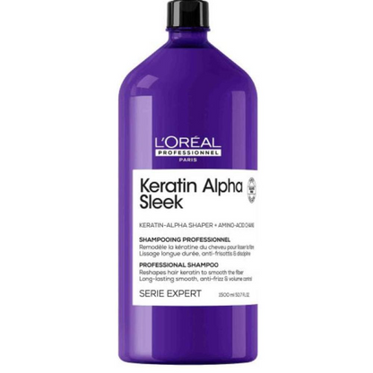 Keratin Alpha Sleek Shampoo-PFLEGE-L'Oréal-1500ml-TipTopPreis GmbH