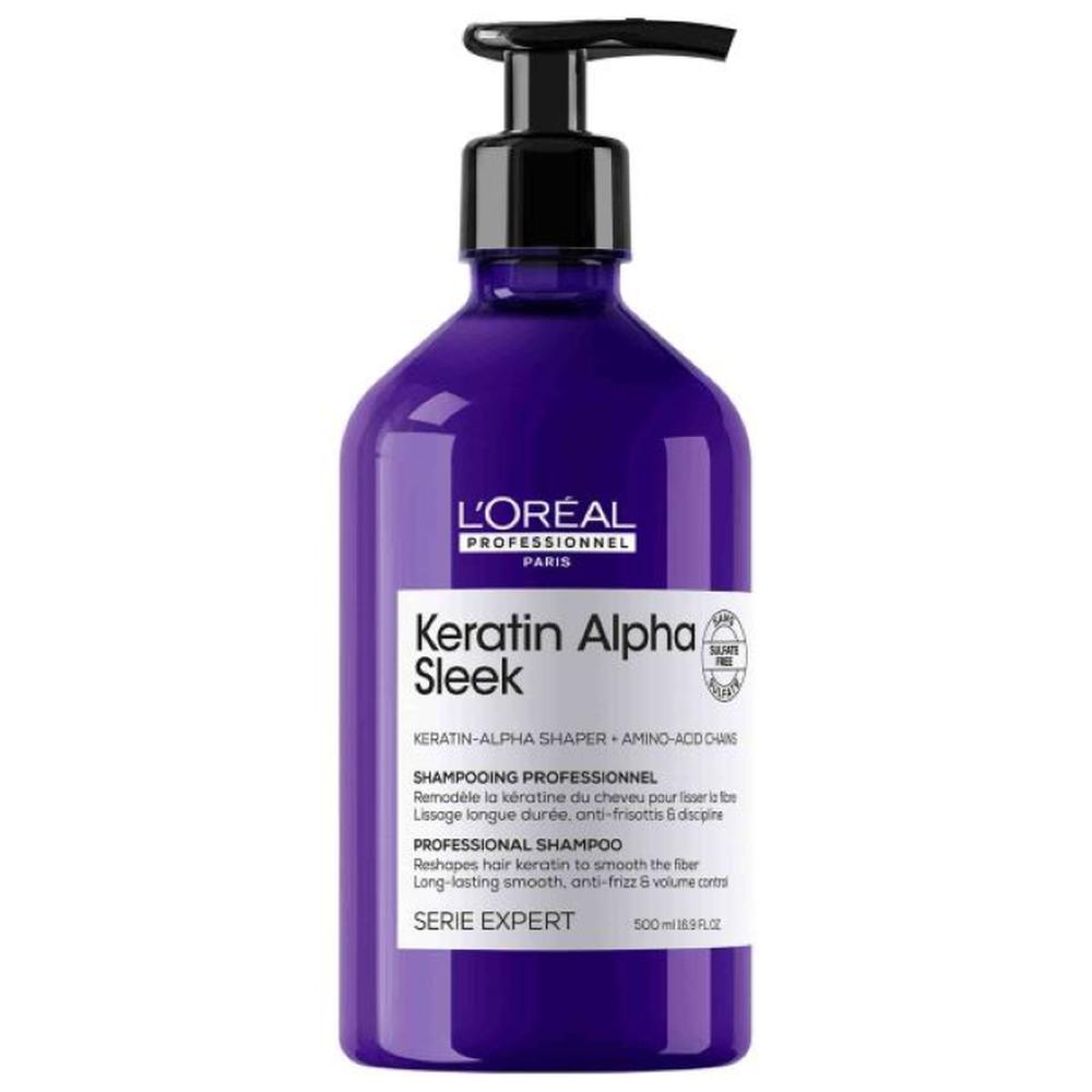 Keratin Alpha Sleek Shampoo-PFLEGE-L'Oréal-500ml-TipTopPreis GmbH