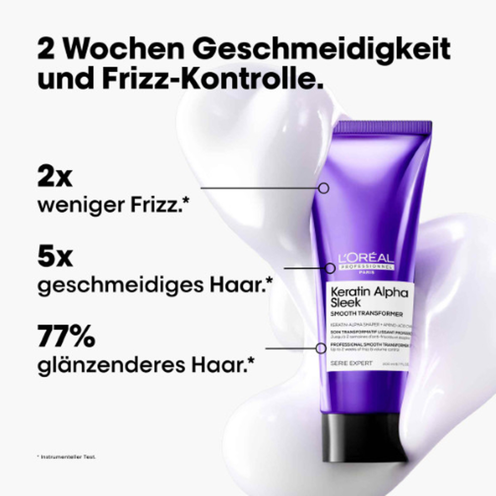 Keratin Alpha Sleek Smooth Transformer Treatment 200ml-PFLEGE-L'Oréal-TipTopPreis GmbH
