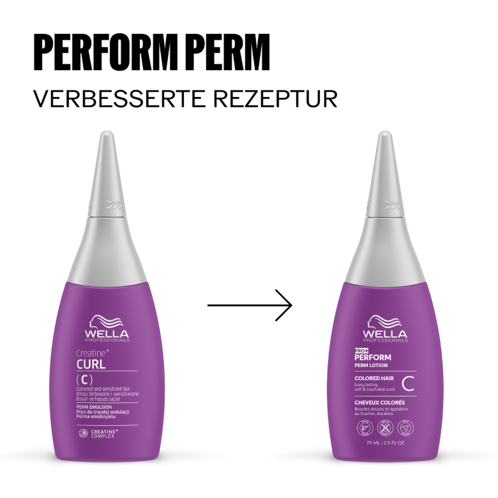 Pro+ PERFORM Perm Lotion C , 75ml-PERMANENTE HAARUMFOR-Wella-TipTopPreis GmbH
