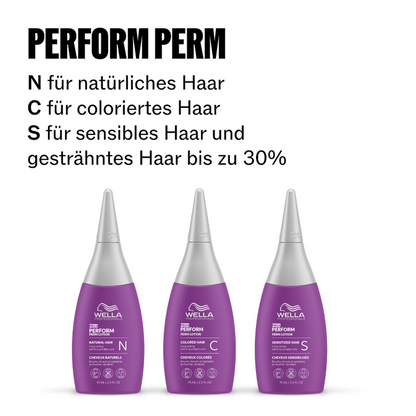 Pro+ PERFORM Perm Lotion S , 75ml-PERMANENTE HAARUMFOR-Wella-TipTopPreis GmbH