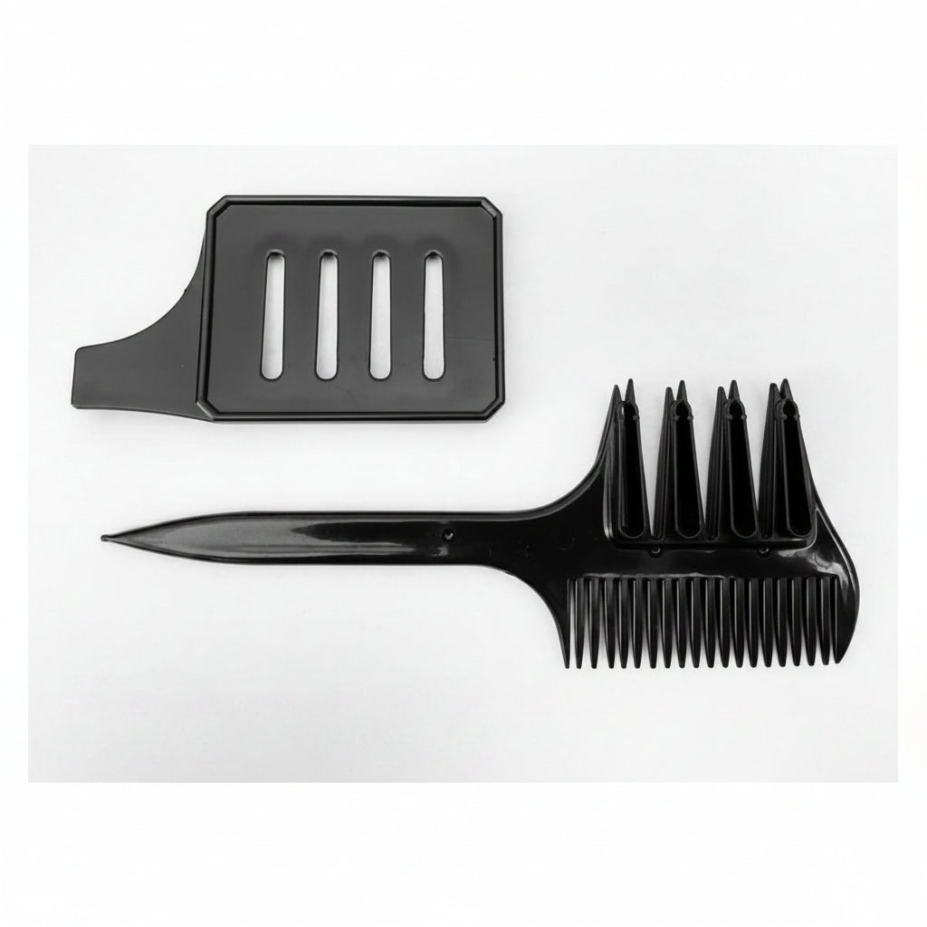 Strähnenkamm mit Schablone schwarz-ZUBEHÖR-Efalock-TipTopPreis GmbH