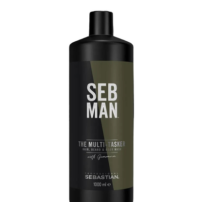 The Multitasker 3in1 Hair, Beard & Body Shampoo-PFLEGE-SEBASTIAN-1000ml-TipTopPreis GmbH