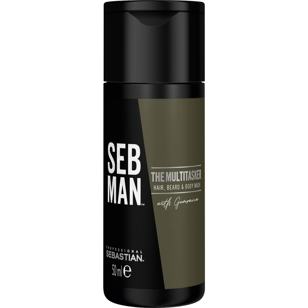 The Multitasker 3in1 Hair, Beard & Body Shampoo-PFLEGE-SEBASTIAN-50ml-TipTopPreis GmbH
