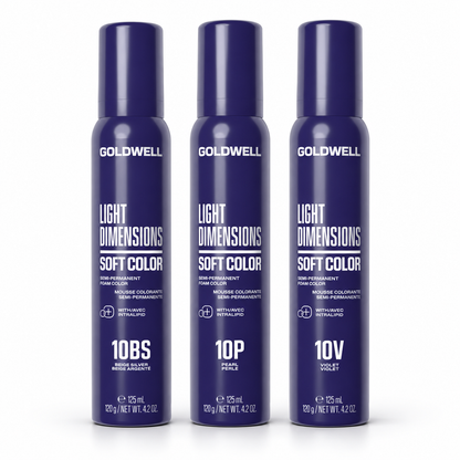 Goldwell LightDimensions Soft Color 125 ml – Schaumtönung für blondes Haar