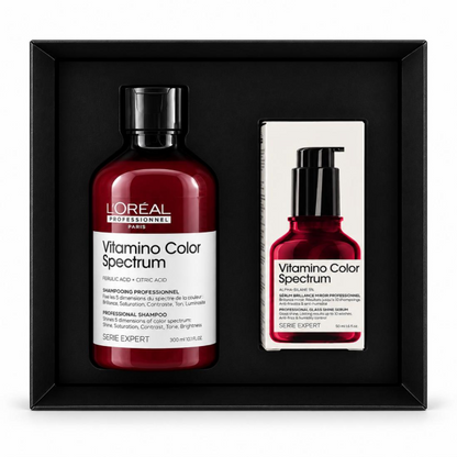 Loreal Professionnel Vitamino Color Spectrum Set – Shampoo 300 ml + Glass Shine Serum 50 ml