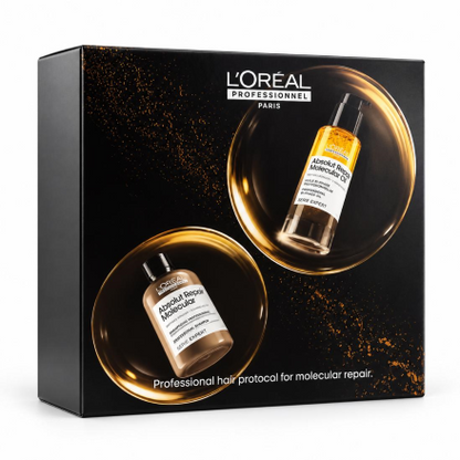 Loreal Professionnel Absolut Repair Molecular Set – Shampoo 300 ml + Bi-Phase Oil 90 ml